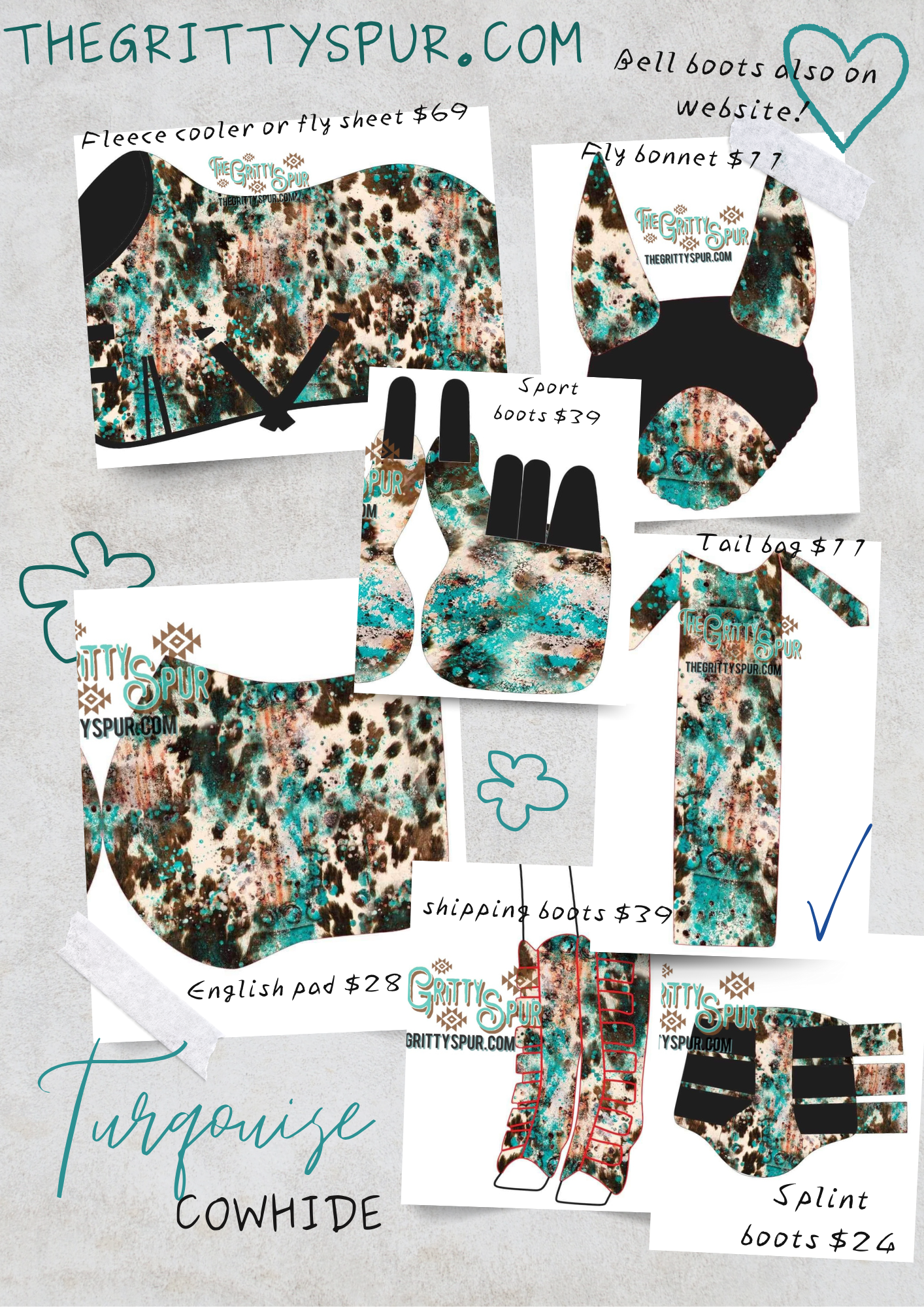 PRE ORDER saddle pouch- ALL DESIGNS INSIDE