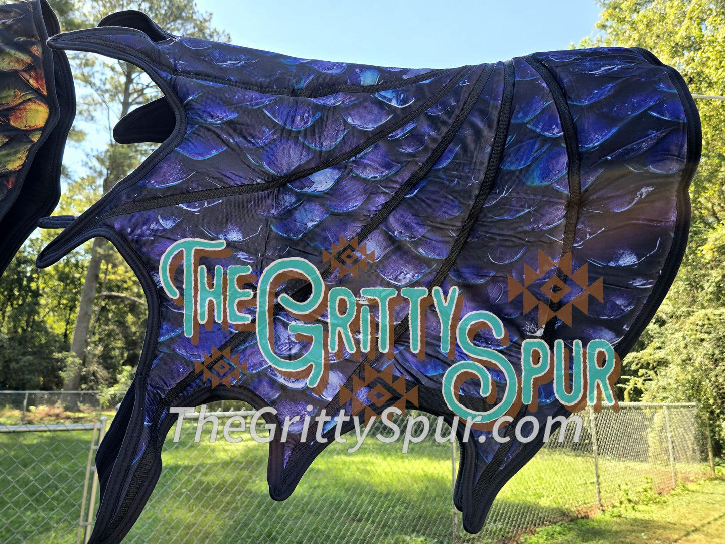 READY TO SHIP- Dragon Saddle Pad (all colors inside)