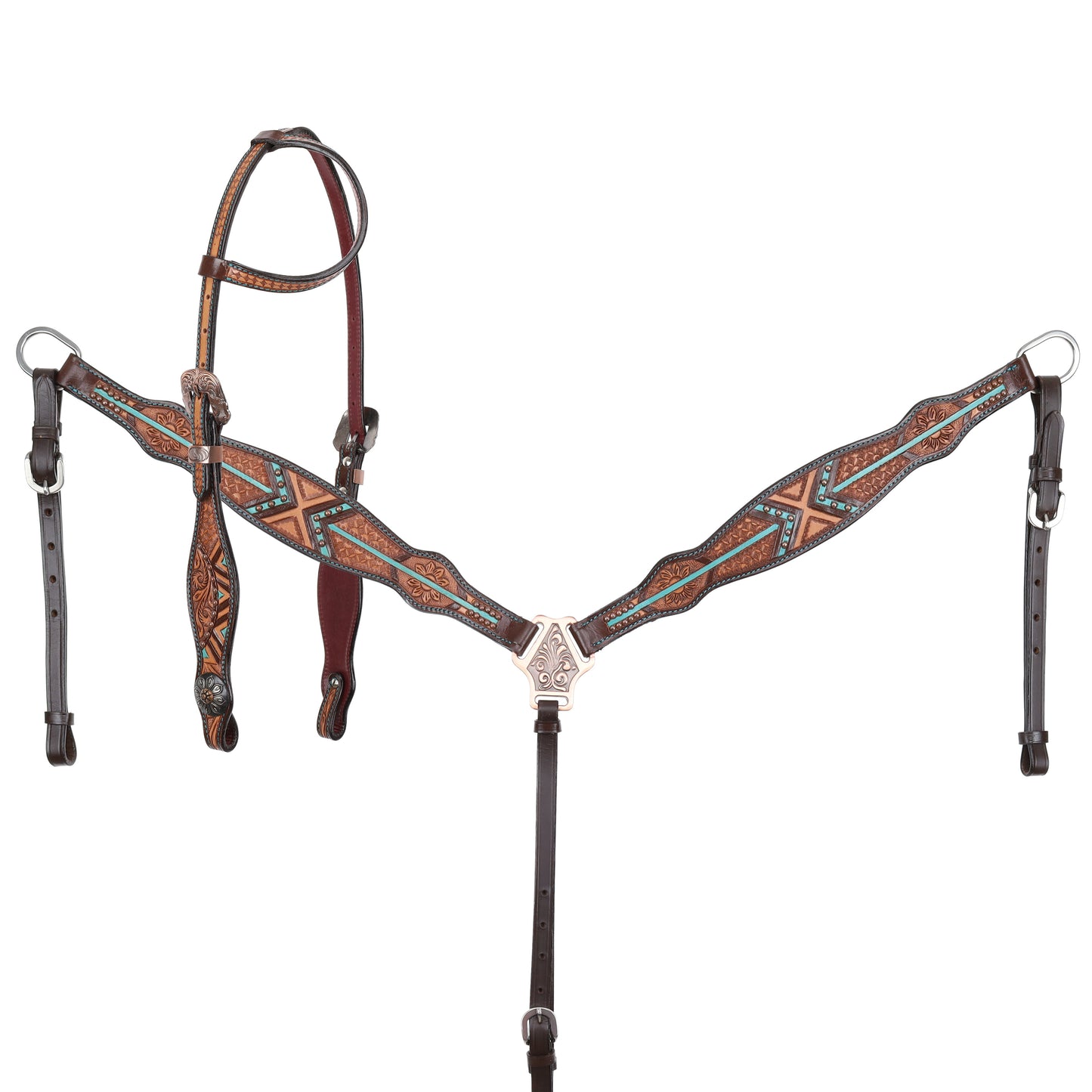 Arrow Ridge One Ear Headstall and Breastcollar Set