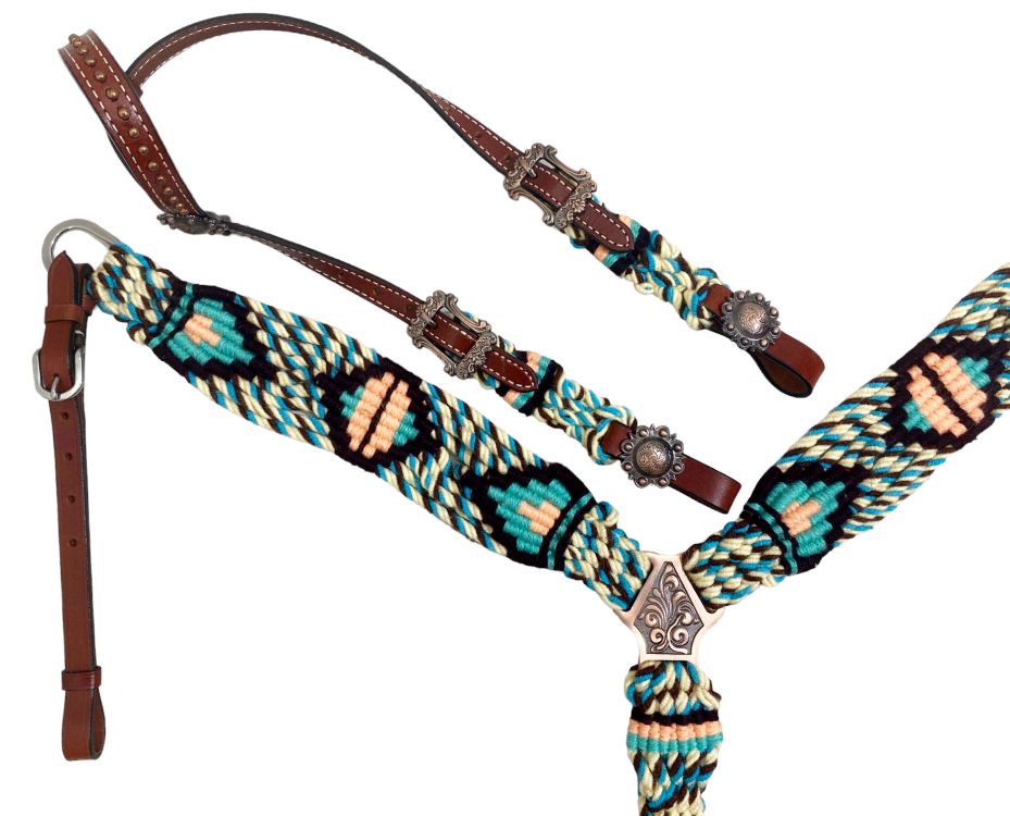 Glade Corded One Ear Headstall and Breastcollar Set
