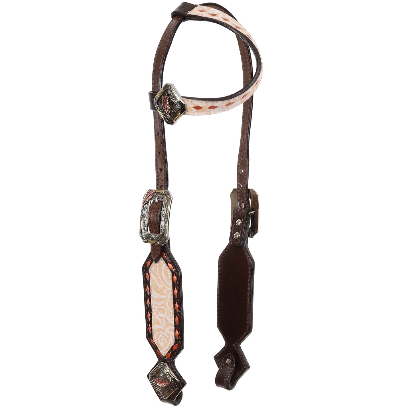 Limited Edition Thunderbird Rose One Ear Headstall and Breastcollar Set