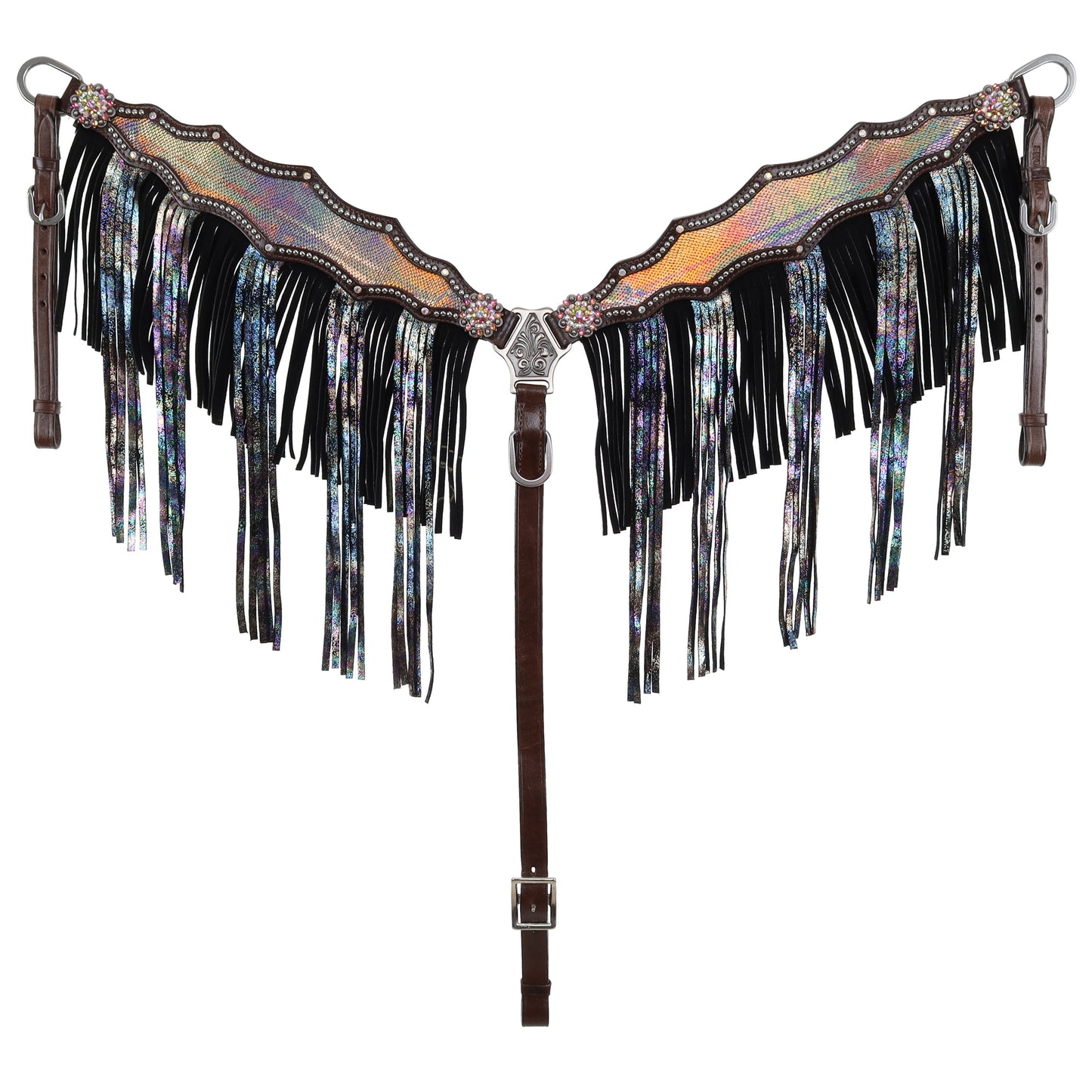 Limited Edition Glittered Glow One Ear Headstall and Breastcollar Set