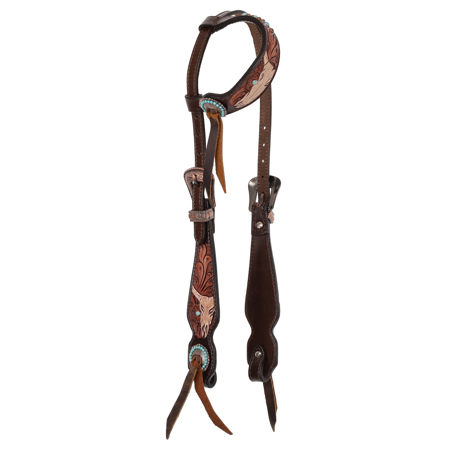 Limited Edition Desert Skull One Ear Headstall and Breastcollar Set
