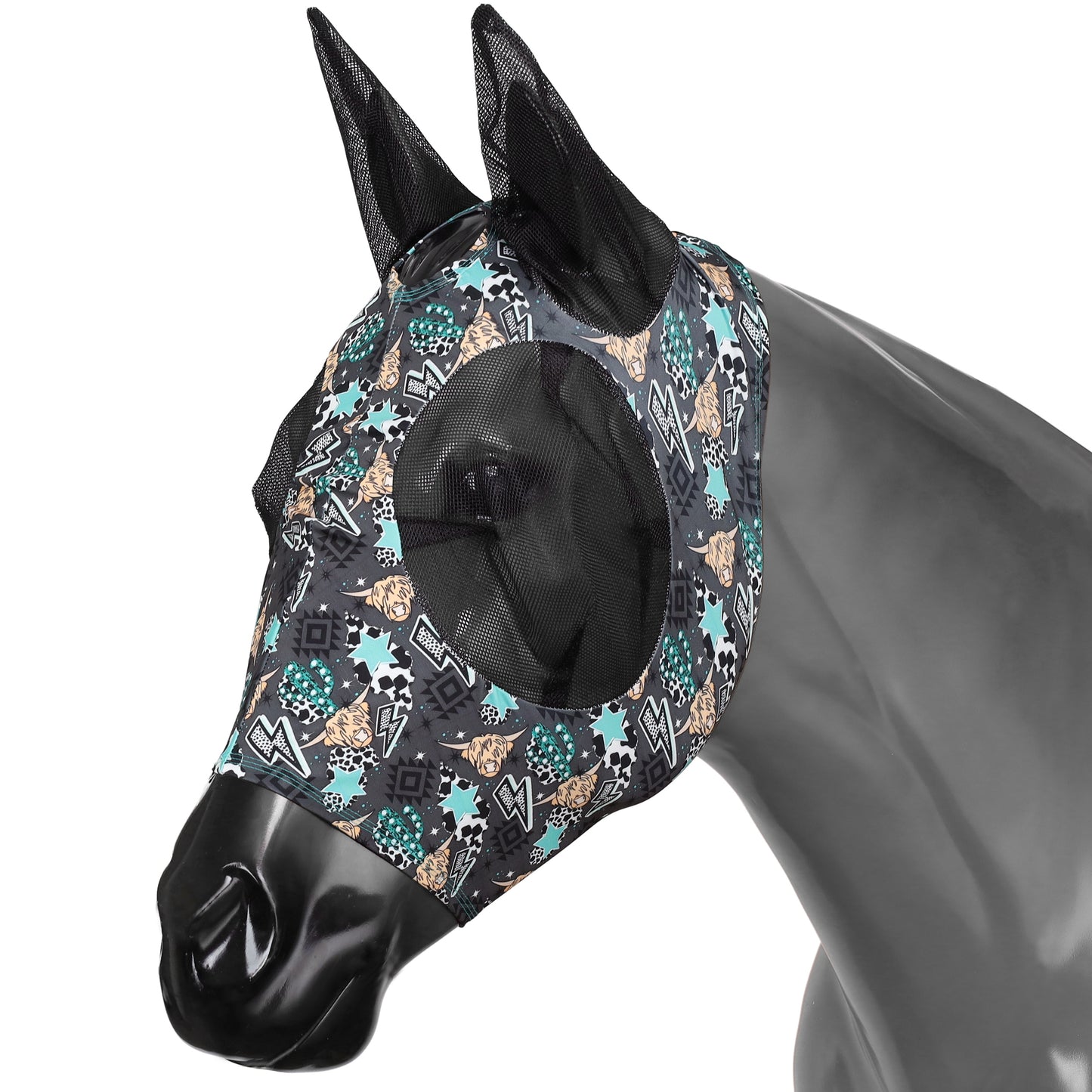 READY TO SHIP- Highland Lycra Fly Mask