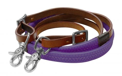 7ft rubber grip barrel reins