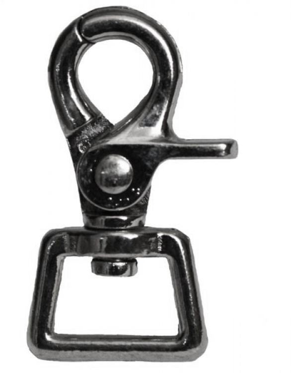 0.75" x 2.5" scissor snap with square end eye