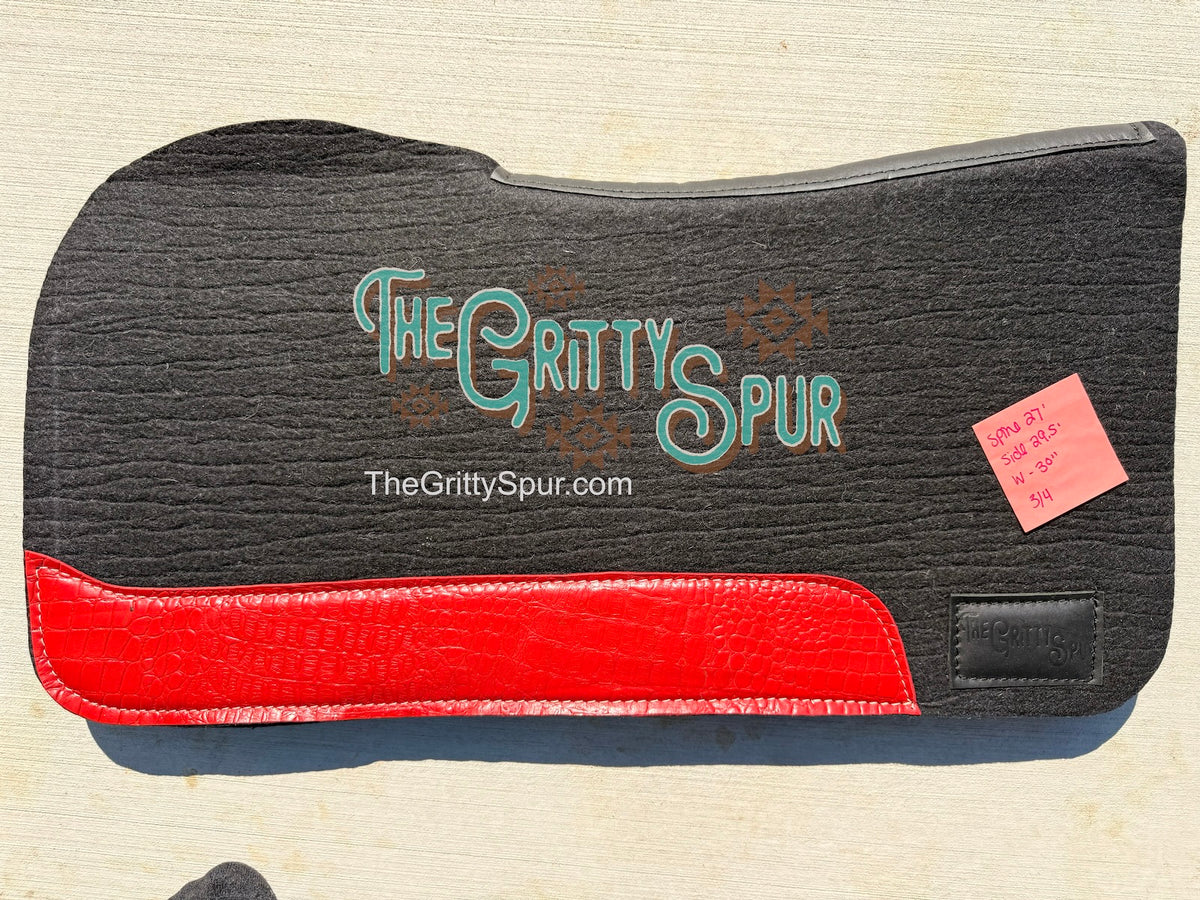 READY TO SHIP- Black 100% Wool Saddle Pad (many inside)