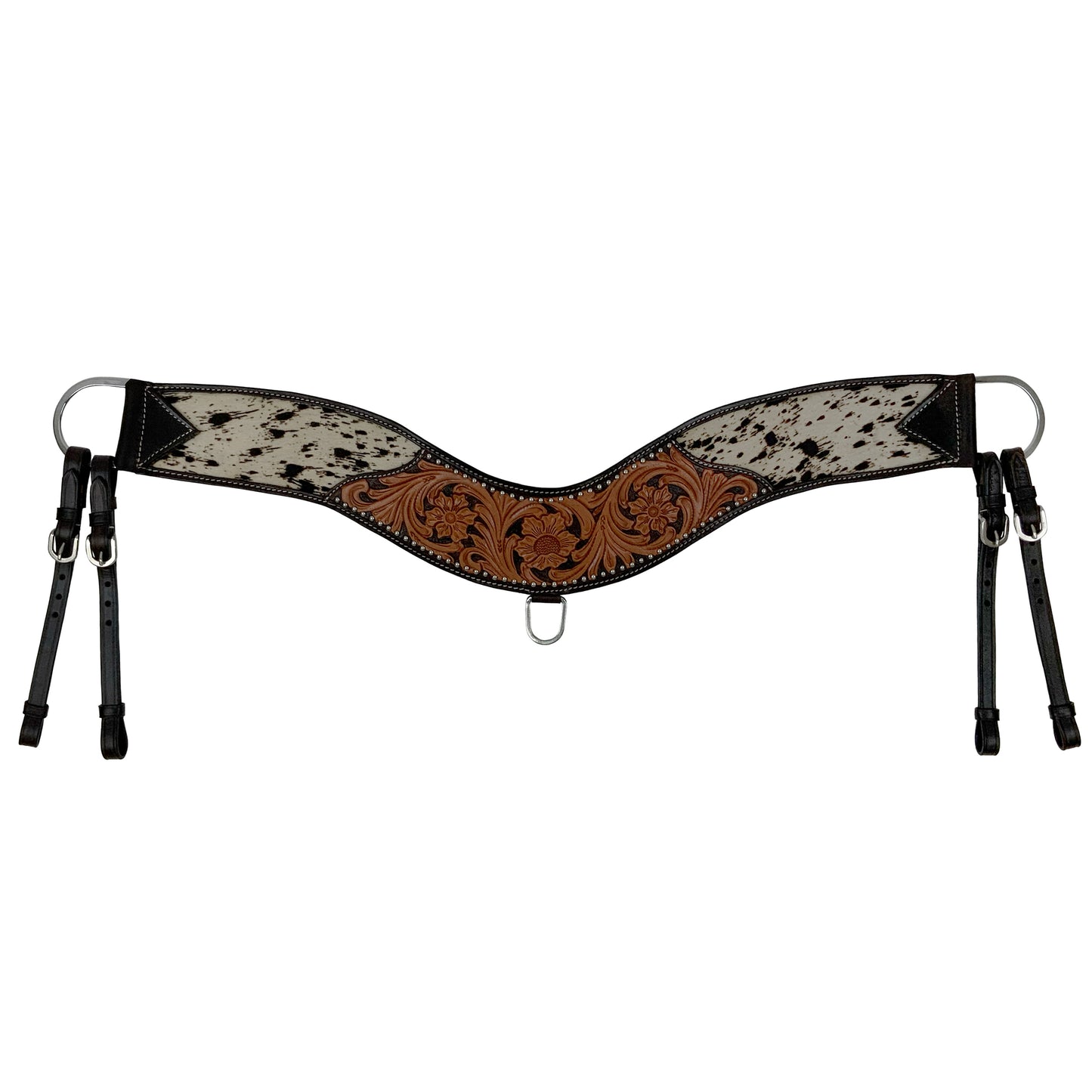 Prairie Patchwork Cowhide Tripping Collar