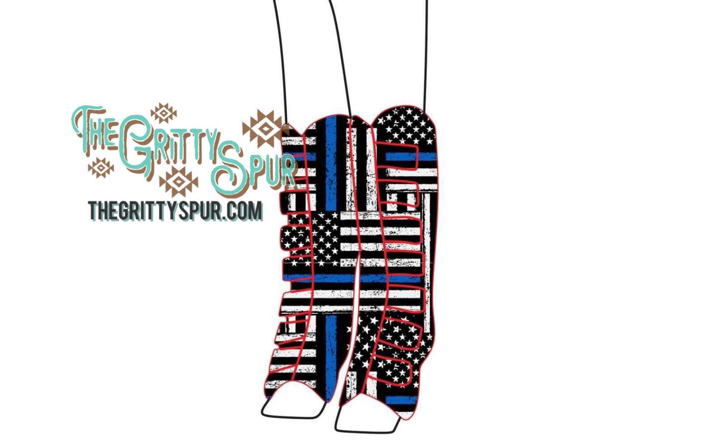PRE ORDER- Thin Blue Line Shipping Boots