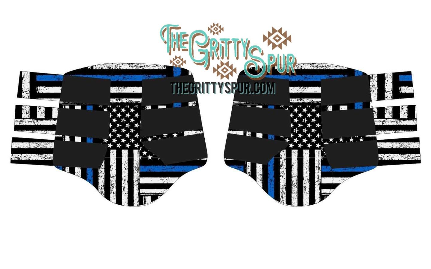 PRE ORDER- Thin Blue Line Splint Boots