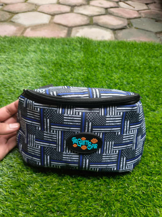 PRE ORDER- Thin Blue Line Saddle Pouch