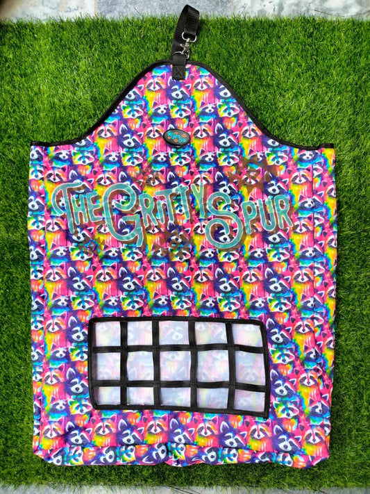 PRE ORDER Rainbow Racoon Hay Bag