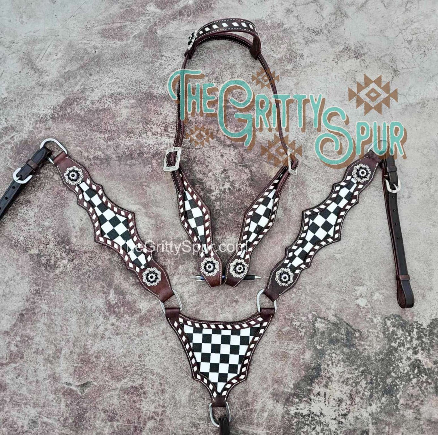 PRE ORDER Checker buck stitch tack set