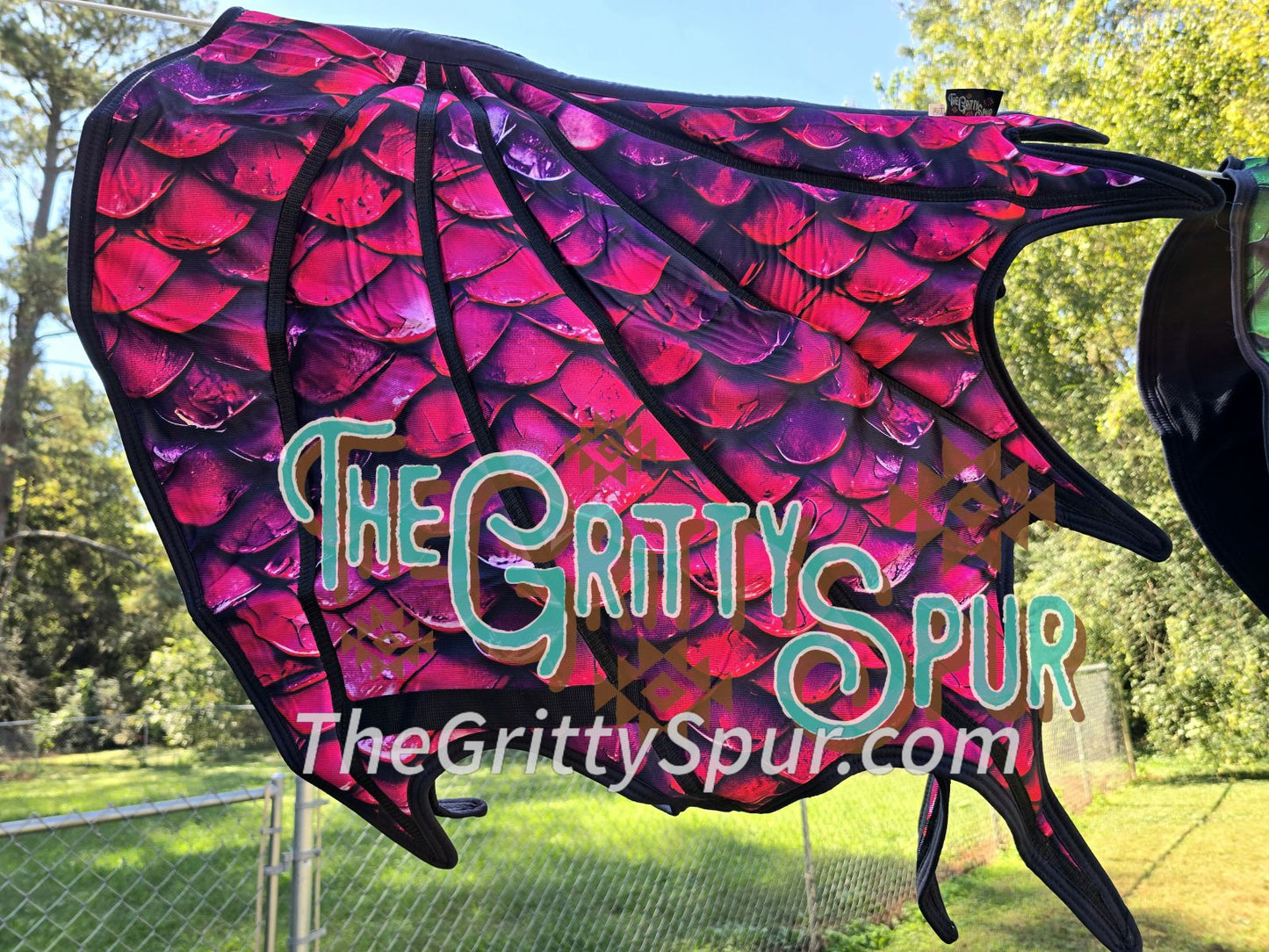 READY TO SHIP- Dragon Saddle Pad (all colors inside)