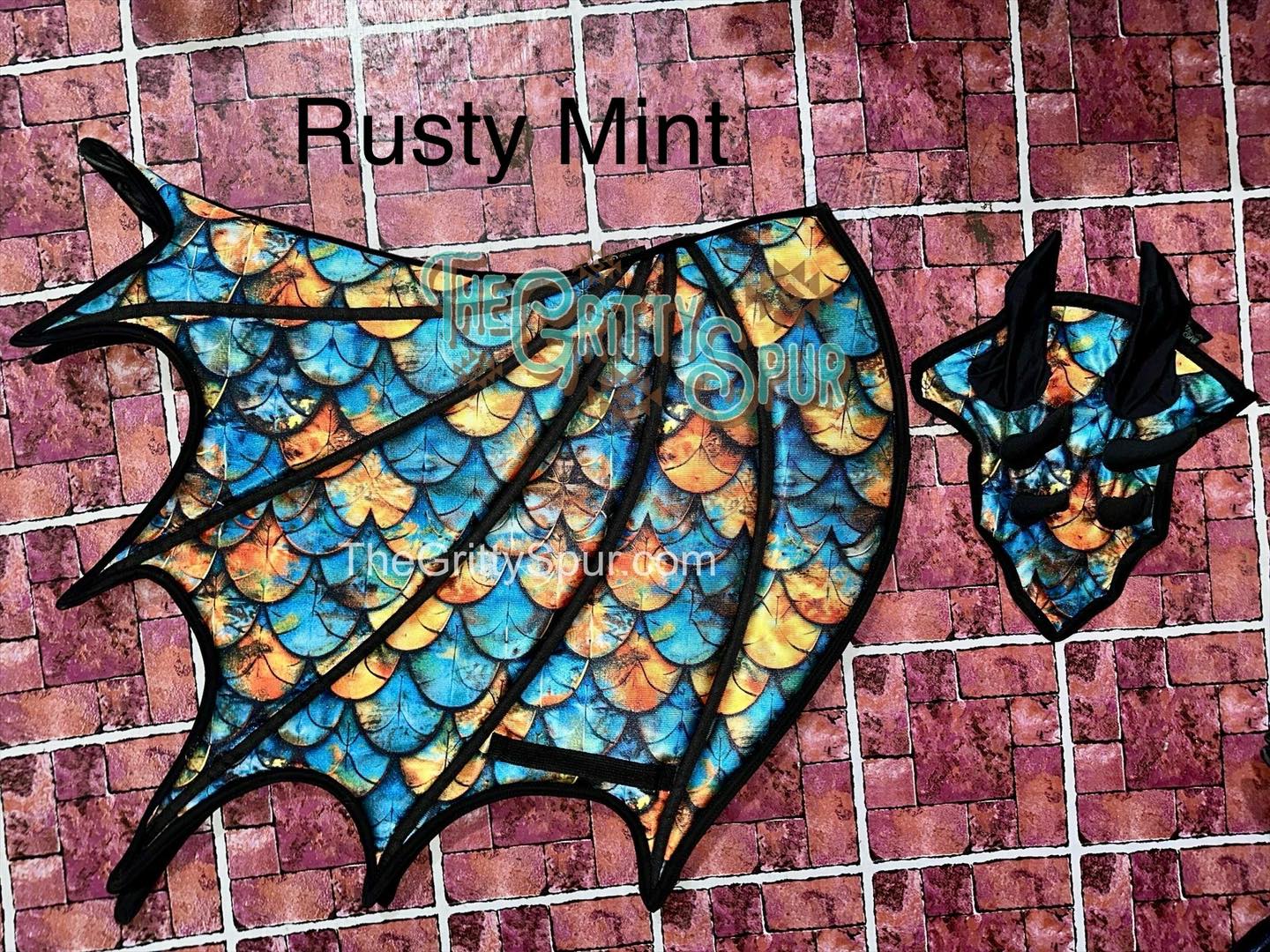 READY TO SHIP- Rusty Mint Dragon Items