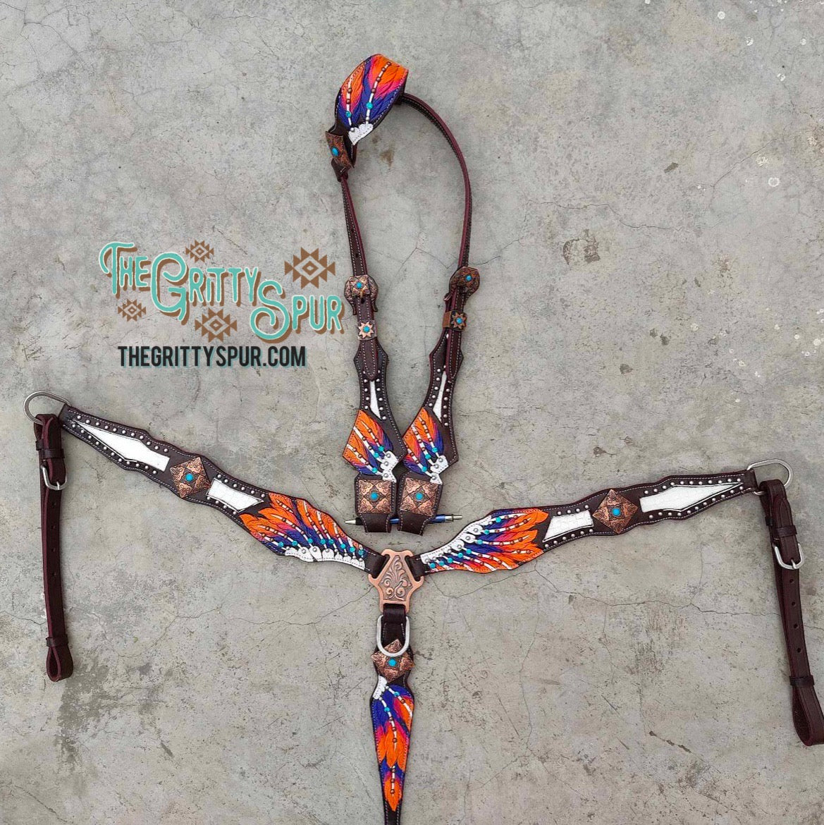 PRE ORDER! Wing with white inlay tack set