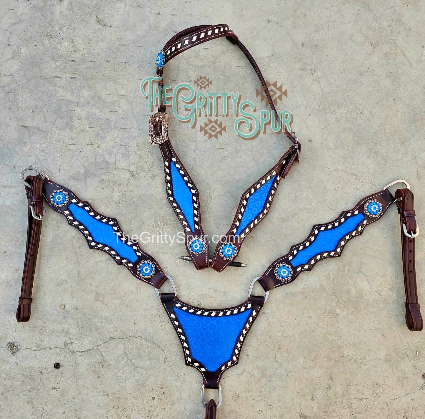 PRE ORDER- Blue Cheetah Tack Set