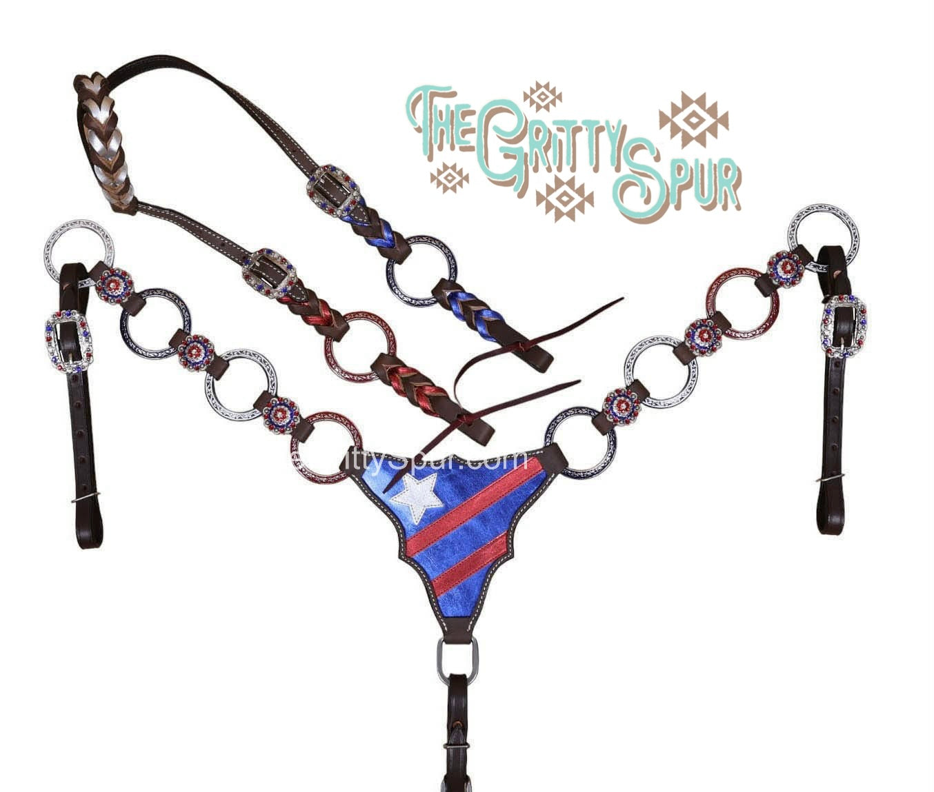 READY TO SHIP- Ring the USA tack set