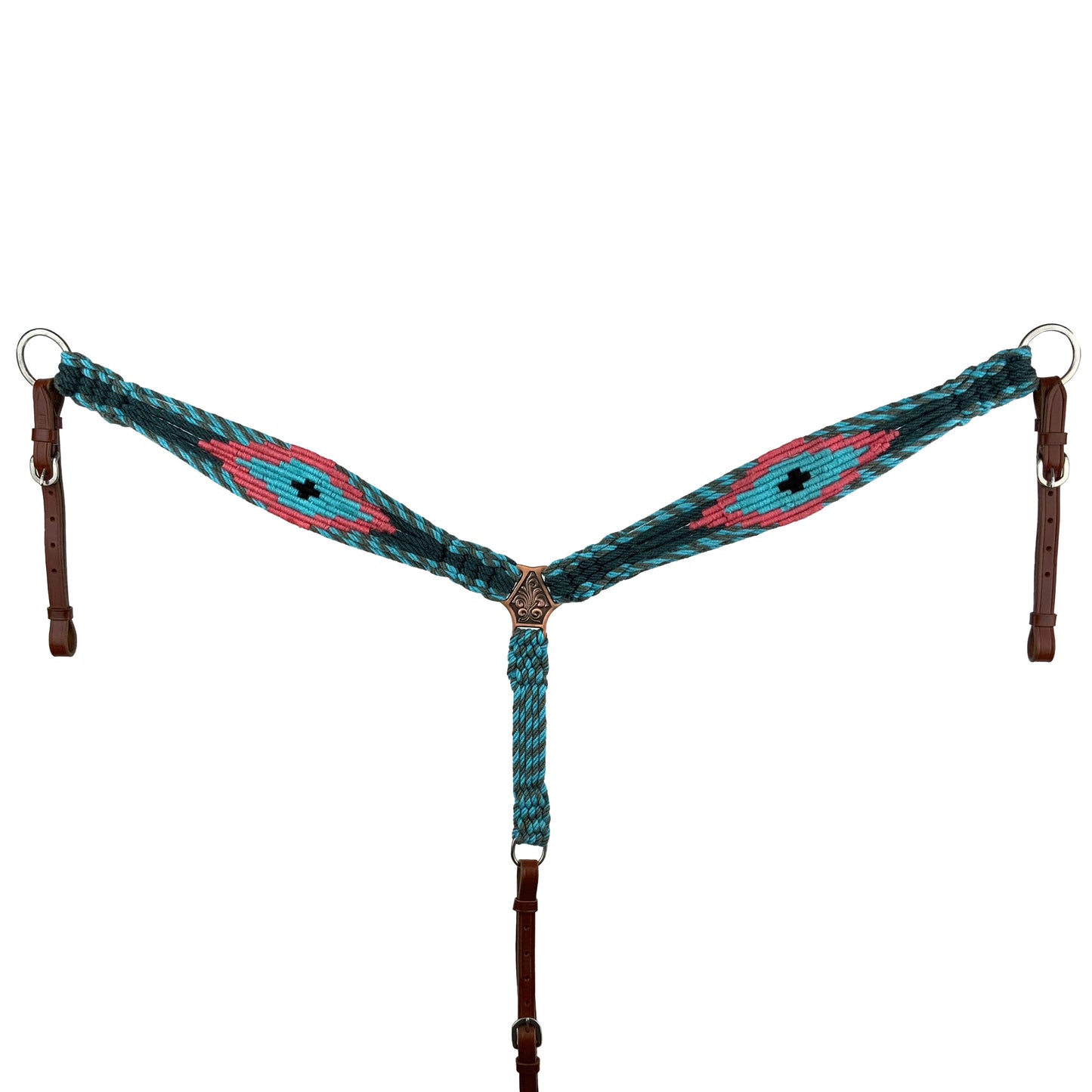 Tropical Corded Mohair Browband Headstall and Breastcollar Set