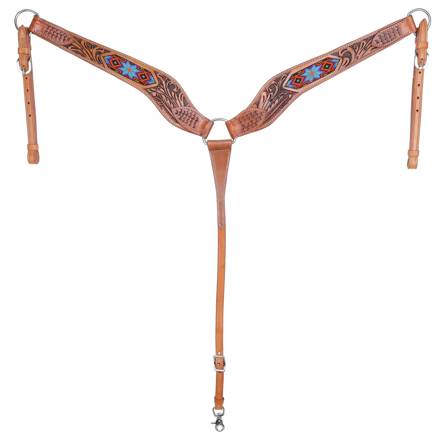 Spirit Star Beaded One Ear Headstall and Breastcollar Set