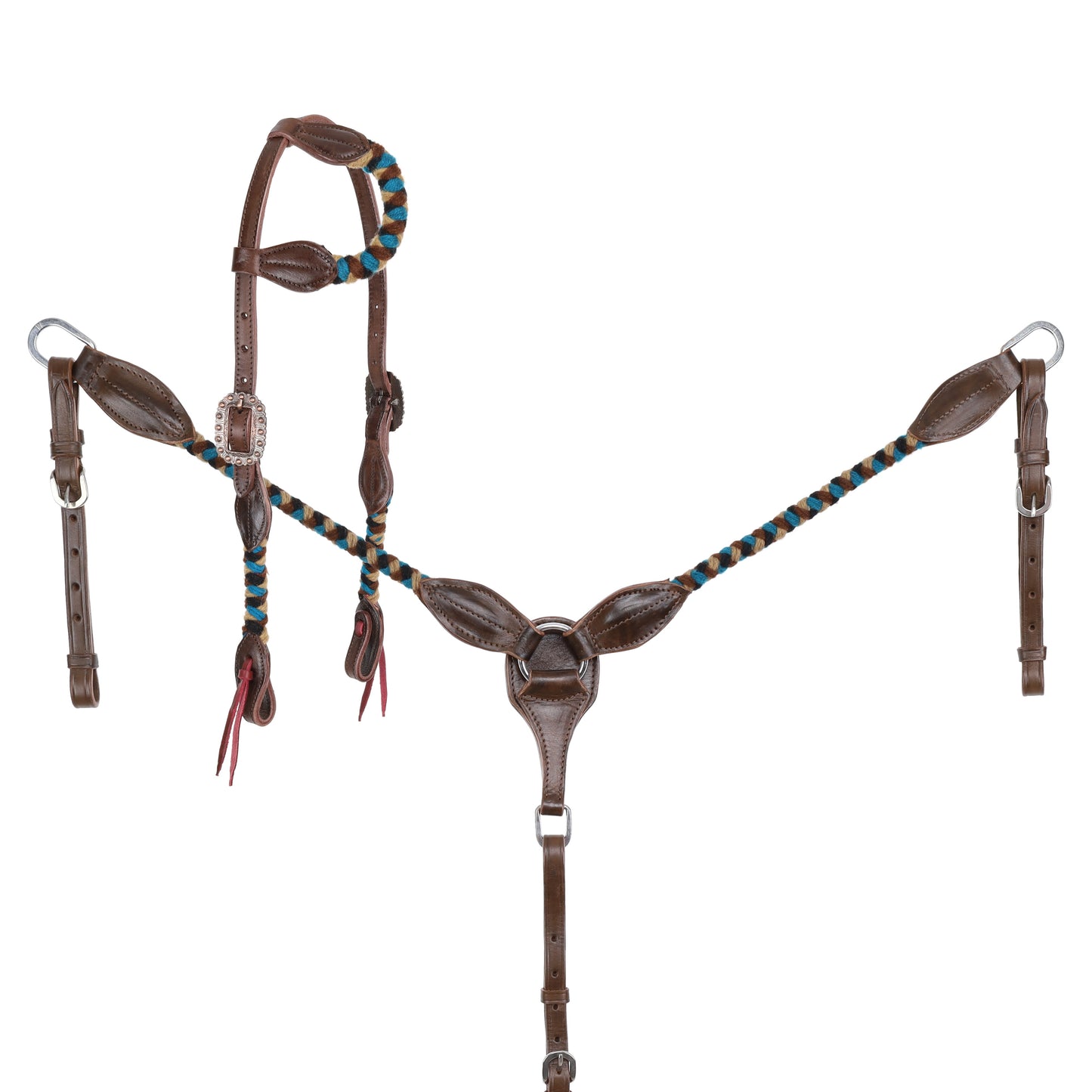Desert Dawn Mohair Browband Headstall and Breastcollar Set