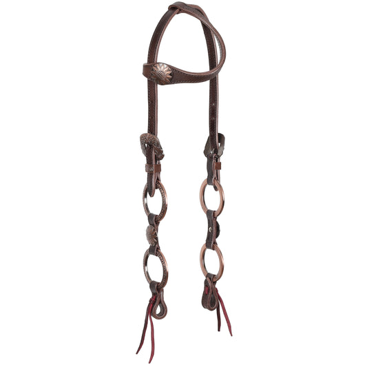 READY TO SHIP- Sunflower Ring One Ear Headstall and Breastcollar Set