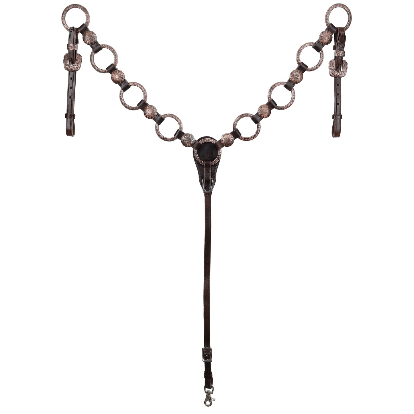 READY TO SHIP- Sunflower Ring One Ear Headstall and Breastcollar Set