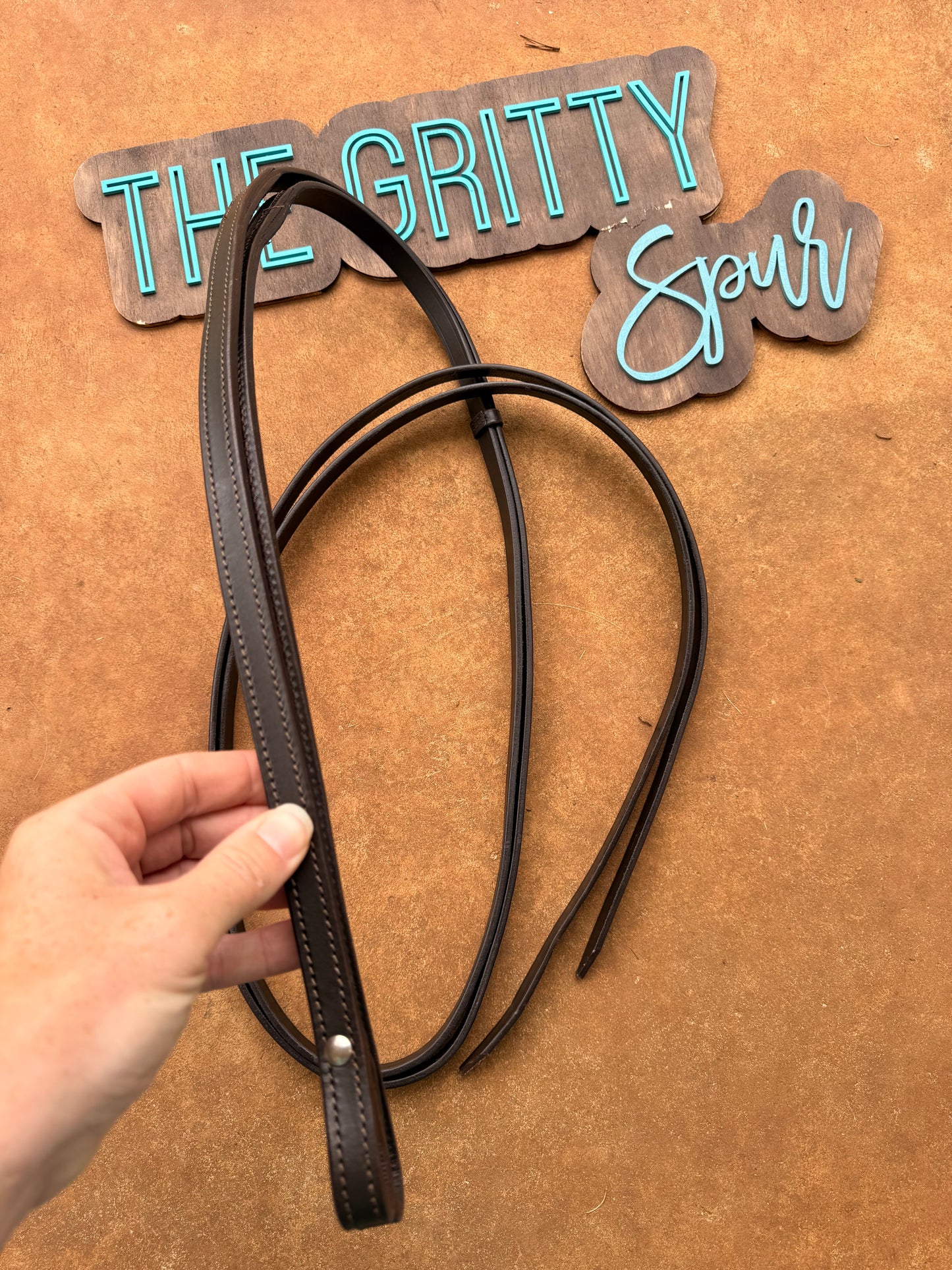 READY TO SHIP- Dark Oil Split Reins