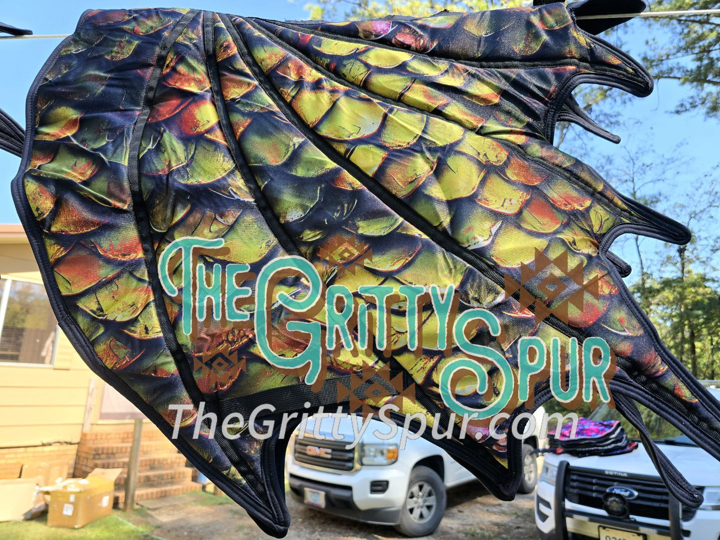 READY TO SHIP- Dragon Saddle Pad (all colors inside)