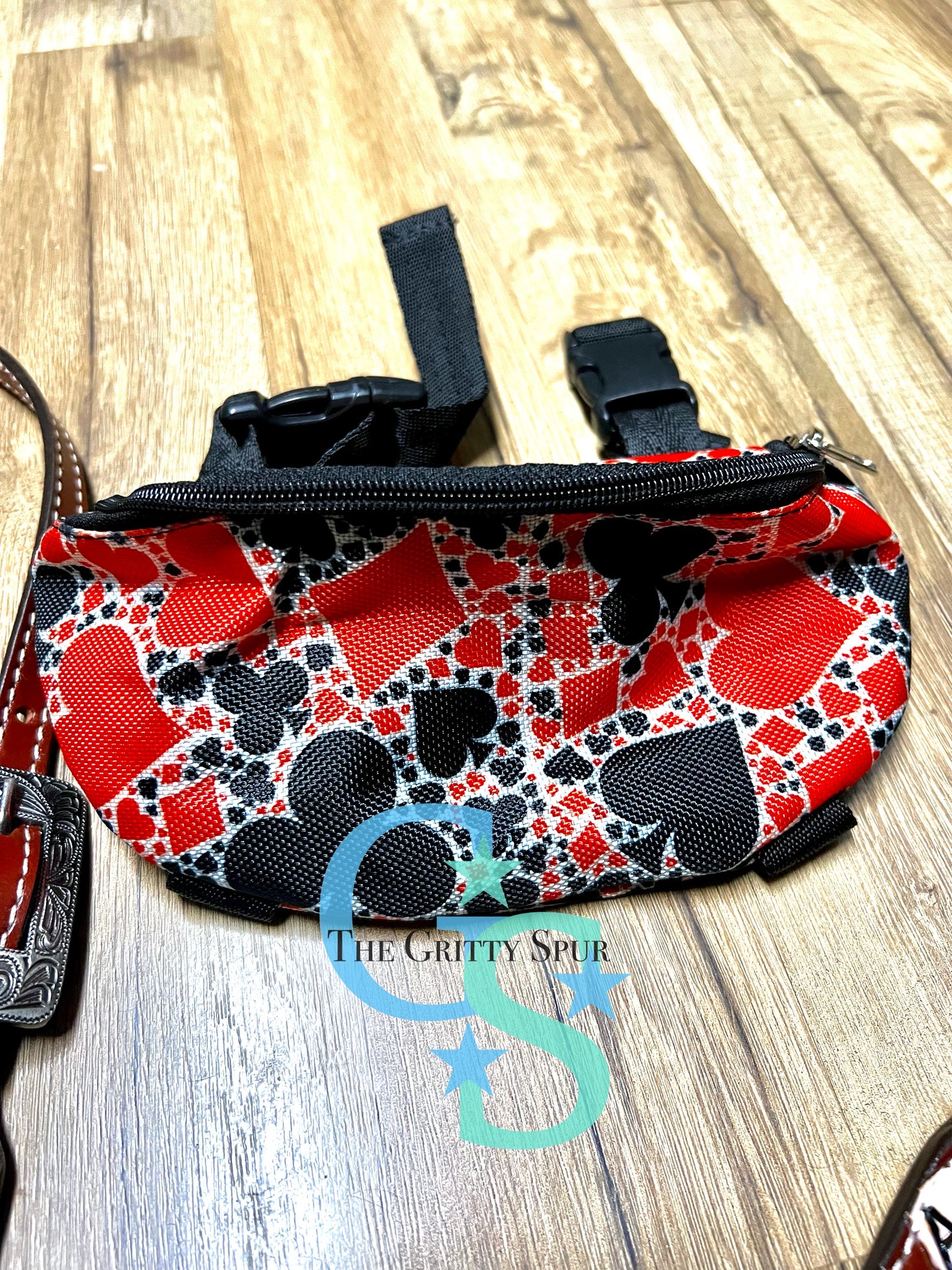 Poker / gambler card saddle sack