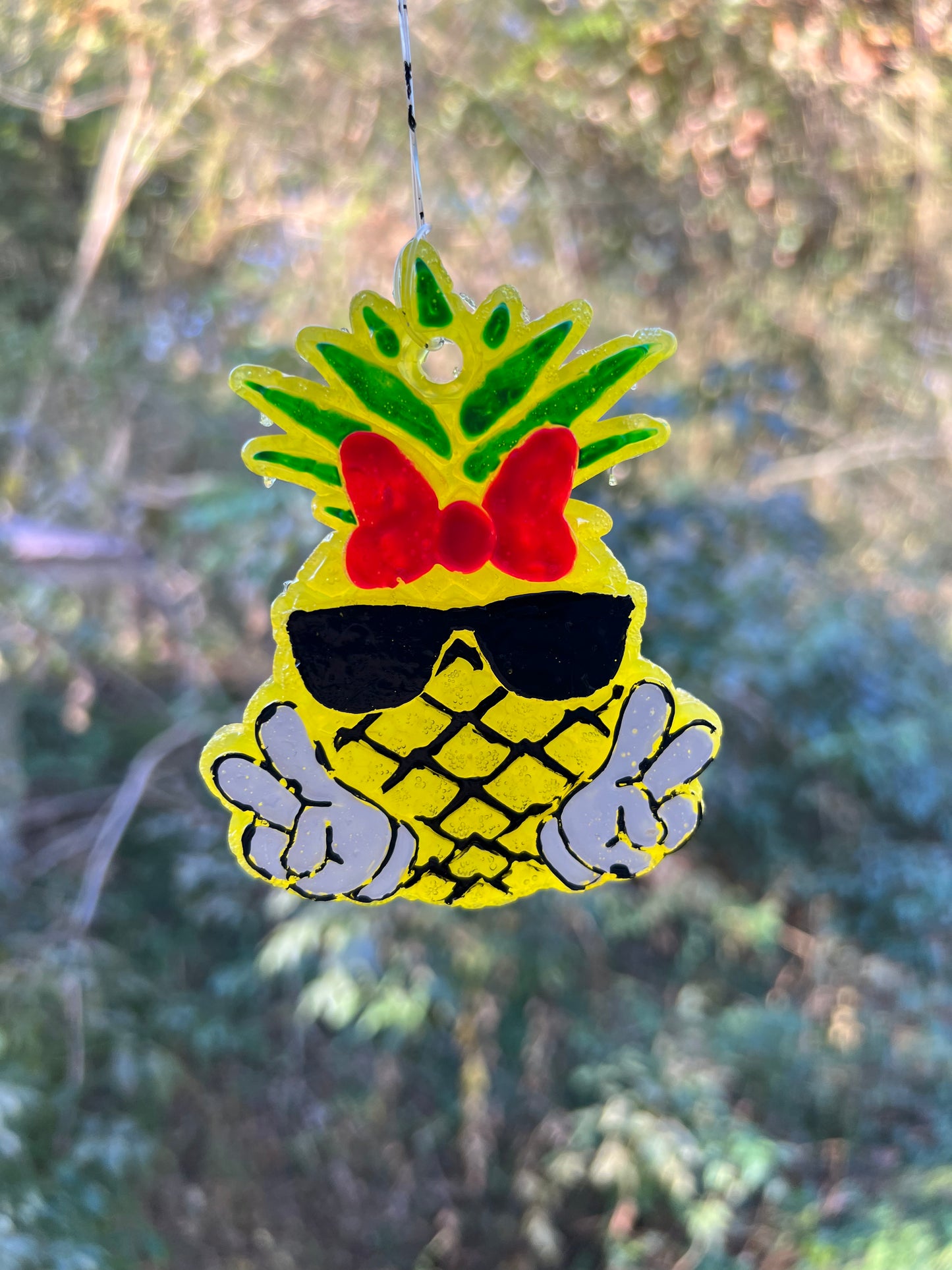 Pineapple man freshie in pumpkin crunch scent