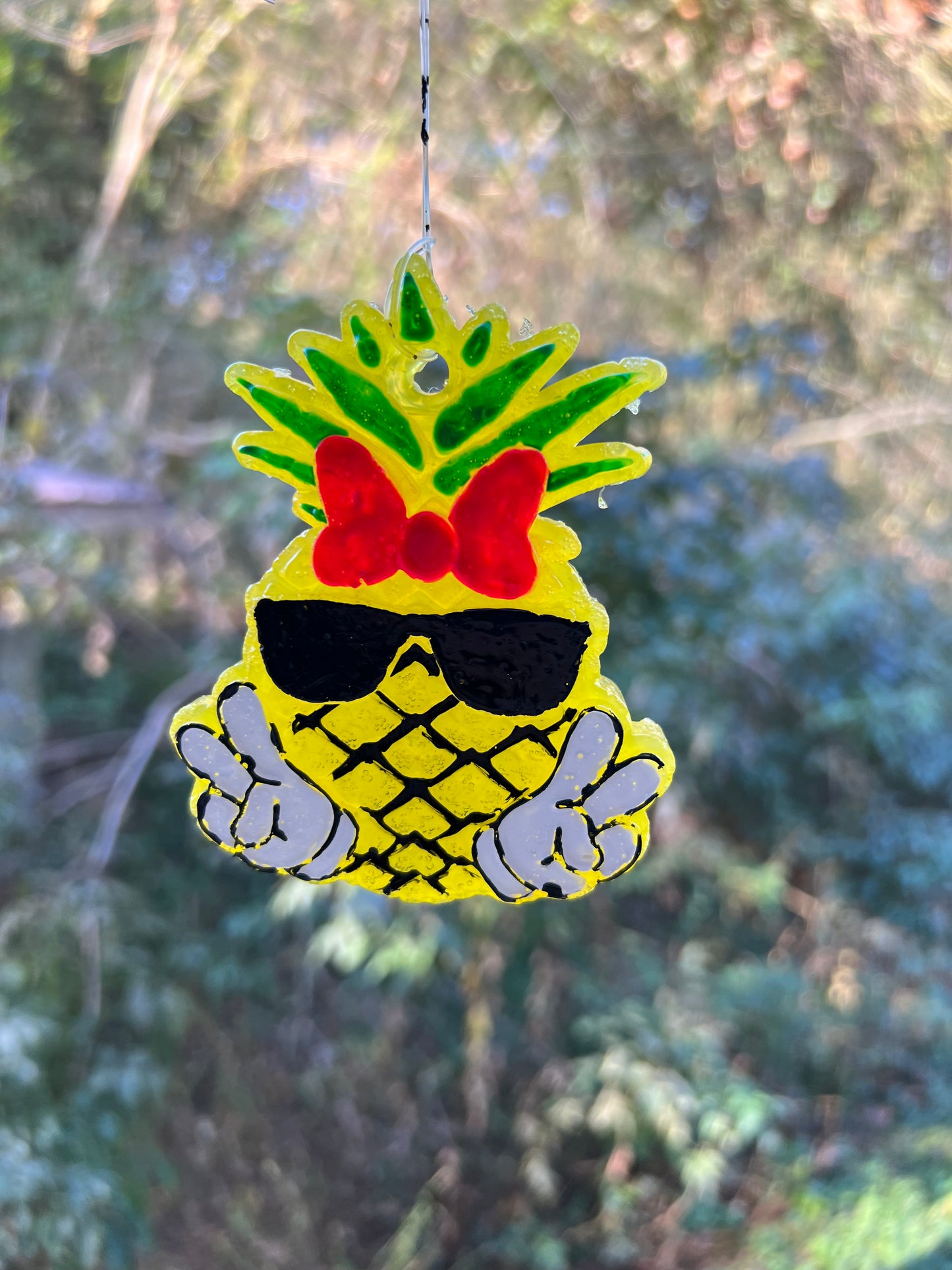 Pineapple man freshie in pumpkin crunch scent