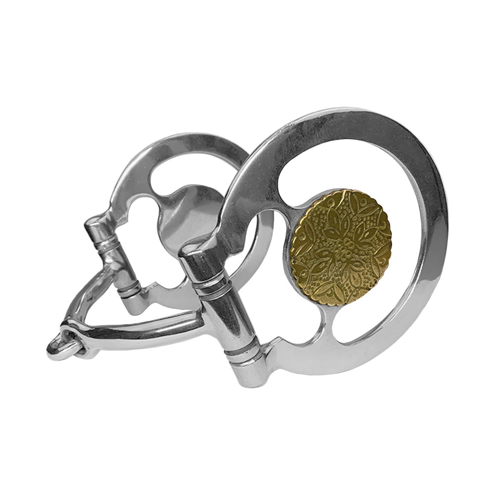 Golden Petal Stainless Steel D-Ring Snaffle Bit