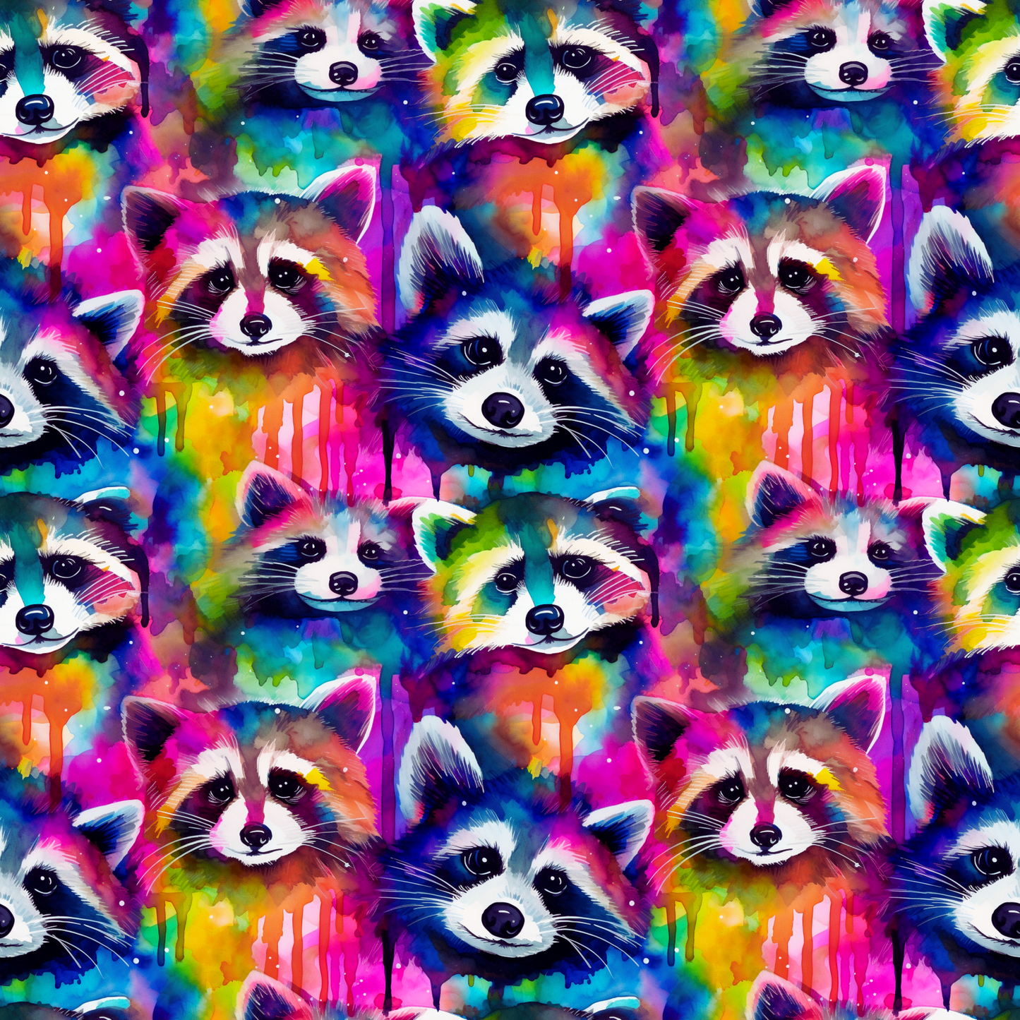 PRE ORDER Rainbow Racoon Bridle bag