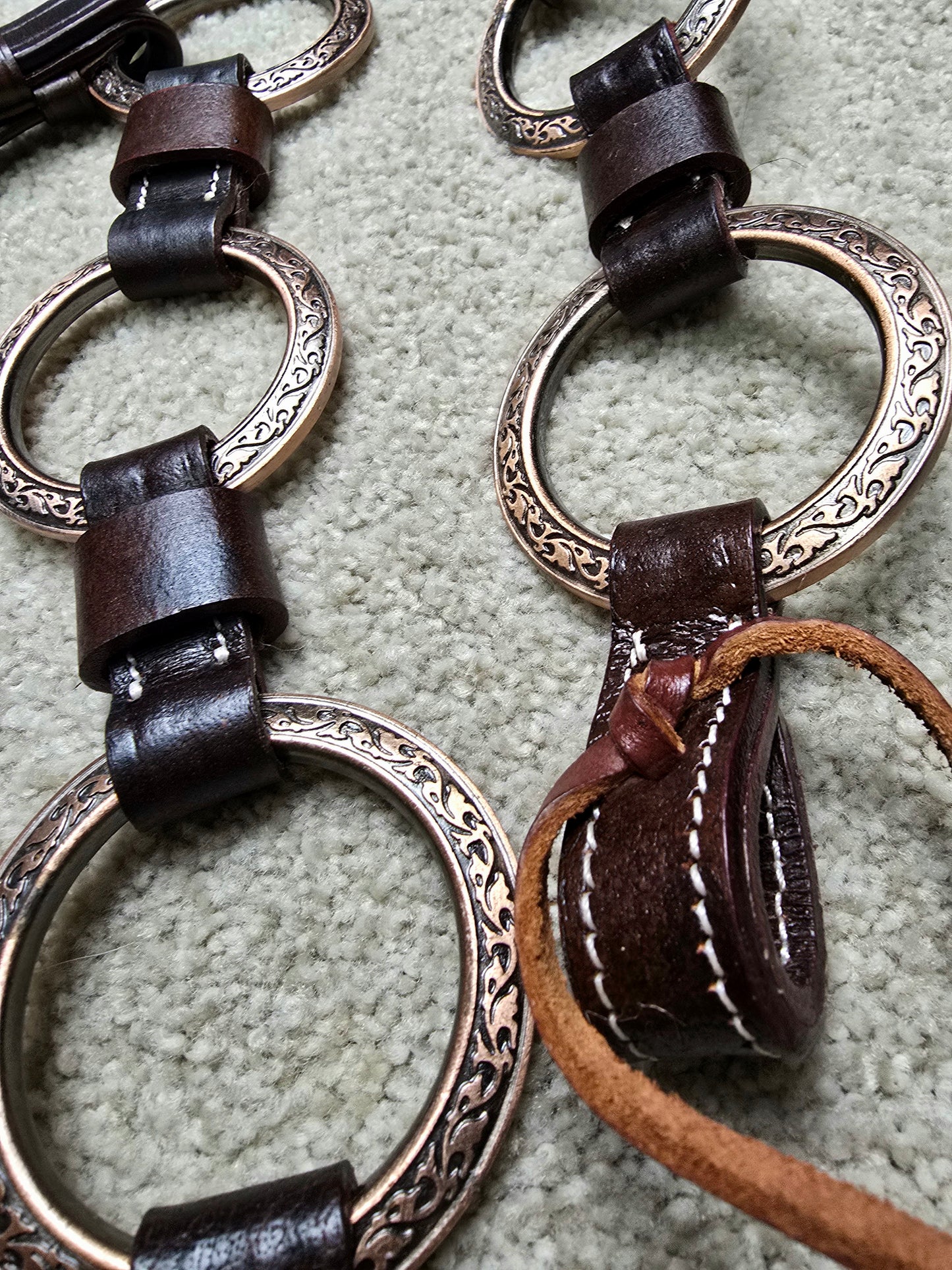 PRE ORDER- Ring Tack Set (dark oil one ear without concho IN STOCK)