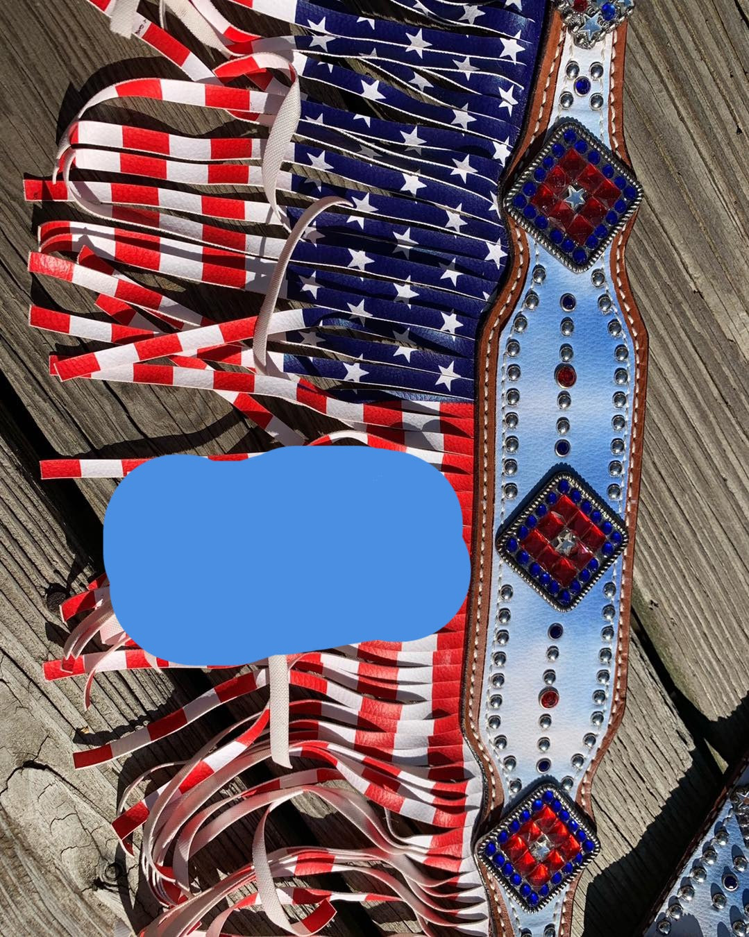 American flag fringe tack set