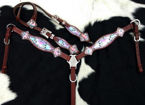 PONY Tye Dye unicorn printed tack set