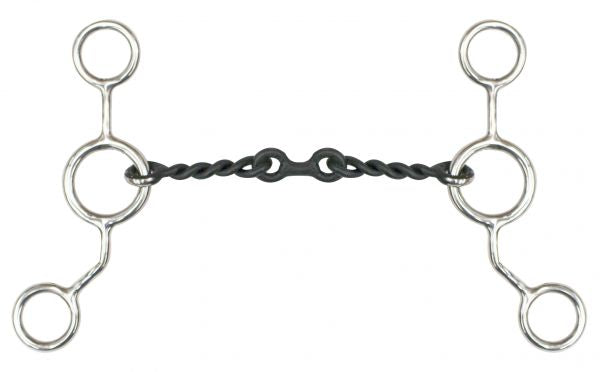 Jr cowhorse with 6" cheeks 5" twisted mouth dog bone