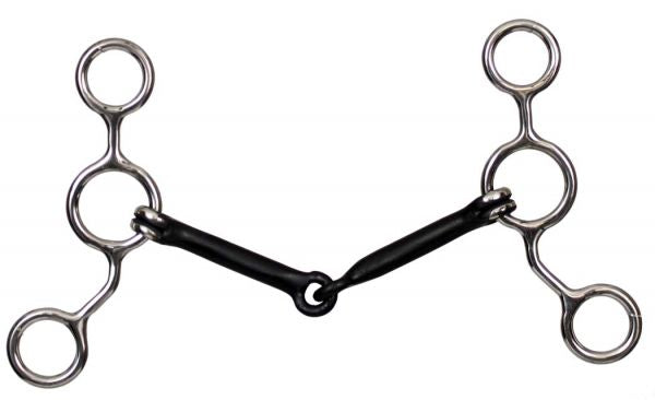 JR Cow-horse bit with 5 1/4" shanks. 5 1/4" sweet iron mouth.