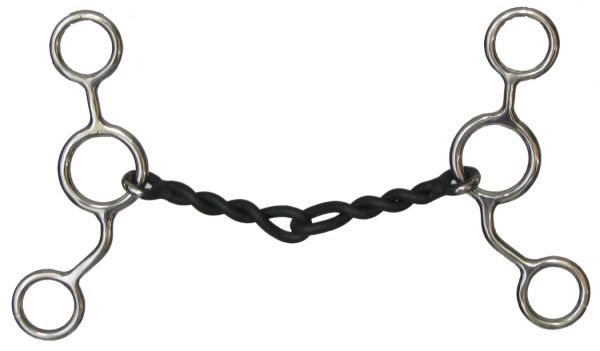 JR Cow-horse bit with 5" shanks. 5" sweet iron twisted mouth