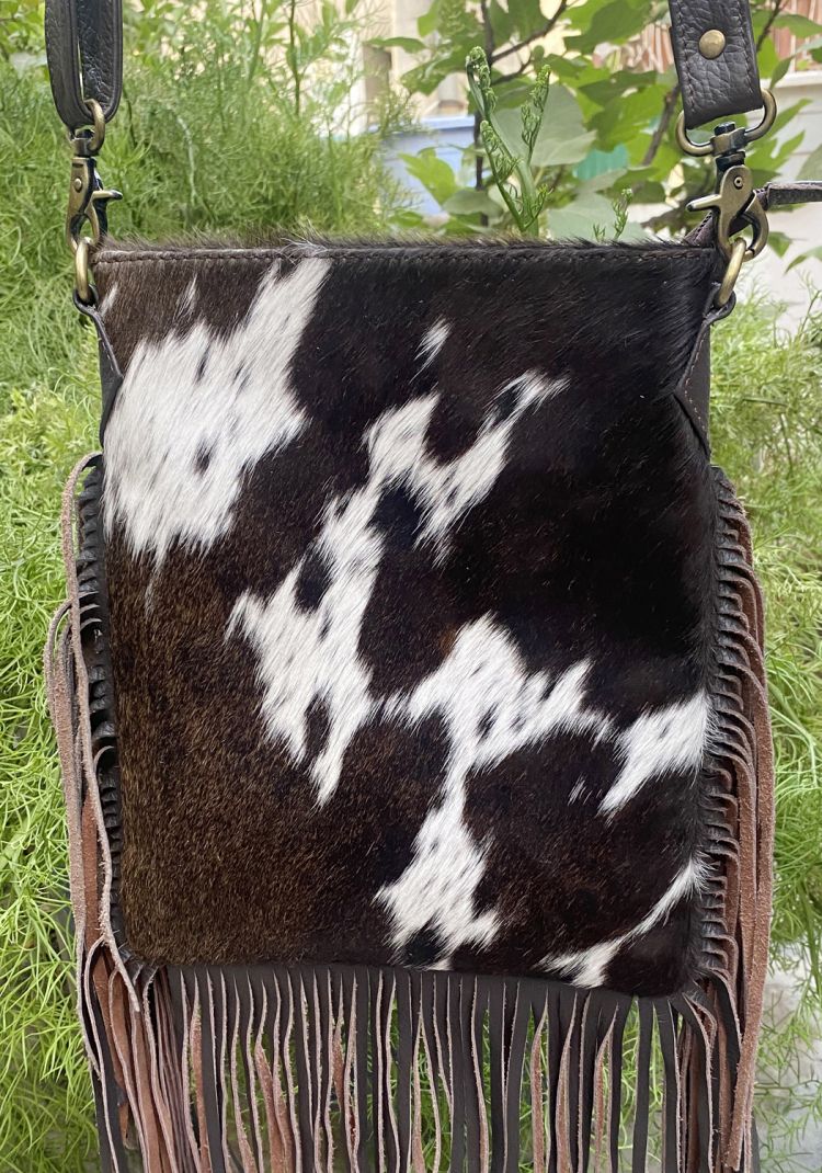 Cowhide crossbody bag