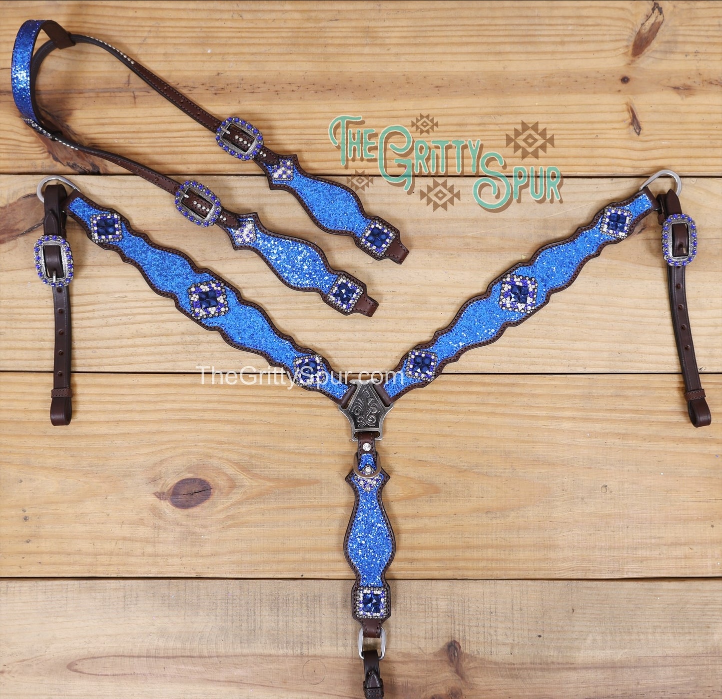 PRE ORDER- Sky Blue Glitter tack set