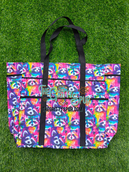 PRE ORDER Rainbow Racoon Grooming Bag