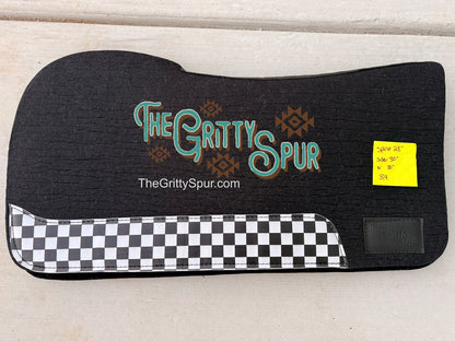 READY TO SHIP- Black 100% Wool Saddle Pad (many inside)