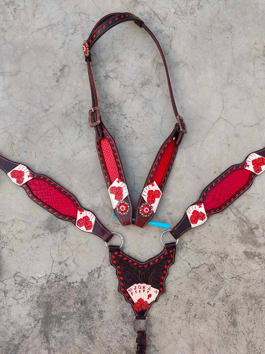 PRE ORDER- Red Poker Gambler Tack Set