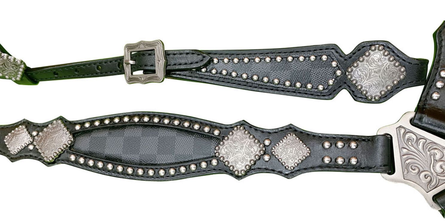 Klassy Cowgirl Louis Vuitton One Ear Headstall and Breast Collar Set – Tack  N More