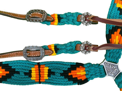 PONY sunset orange and blue corded tack set