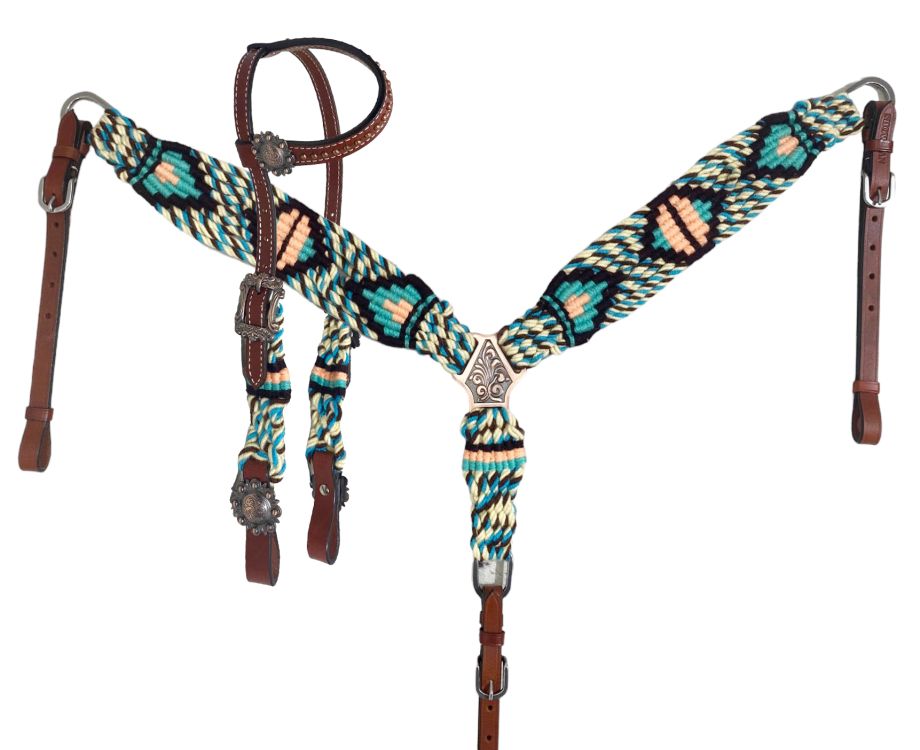 Glade Corded One Ear Headstall and Breastcollar Set