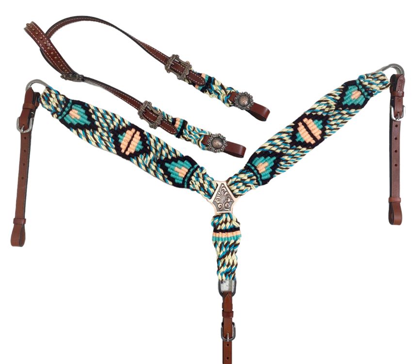 Glade Corded One Ear Headstall and Breastcollar Set