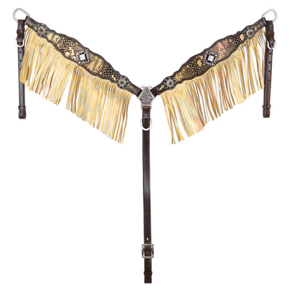 Limited Edition Anaconda Shimmer One Ear Headstall and Breastcollar Set